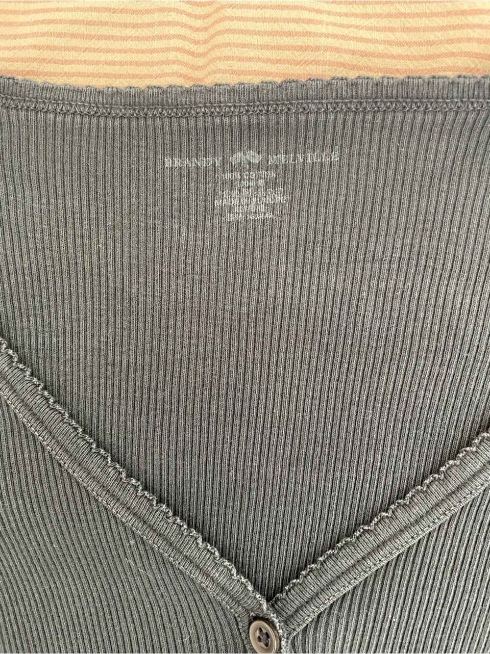 brandy melville navy blue button up cardigan - Picture 3 of 4